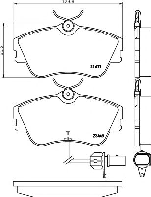 Тормозные колодки BEHR/HELLA 8DB 355 018-621