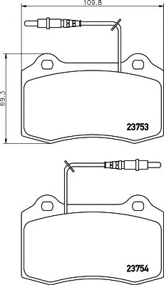 Тормозные колодки BEHR/HELLA 8DB 355 018-631