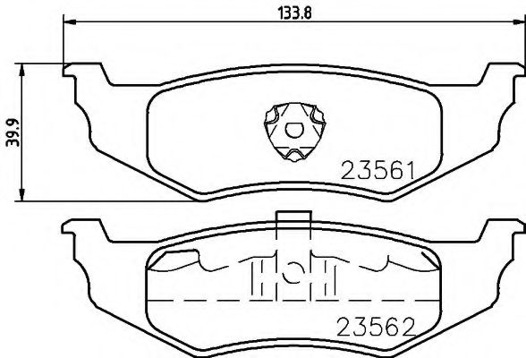 Тормозные колодки BEHR/HELLA 8DB 355 018-661