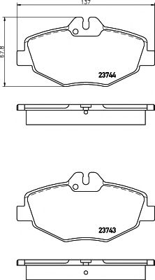 Тормозные колодки BEHR/HELLA 8DB 355 018-731