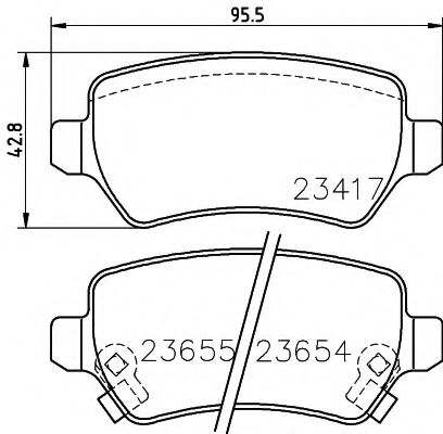 Тормозные колодки BEHR/HELLA 8DB 355 018-781