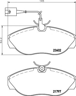 Тормозные колодки BEHR/HELLA 8DB 355 018-891
