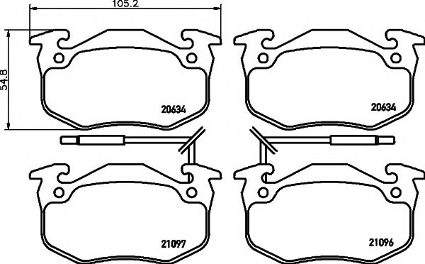 Тормозные колодки BEHR/HELLA 8DB 355 018-941