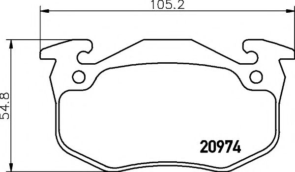 Тормозные колодки BEHR/HELLA 8DB 355 018-951