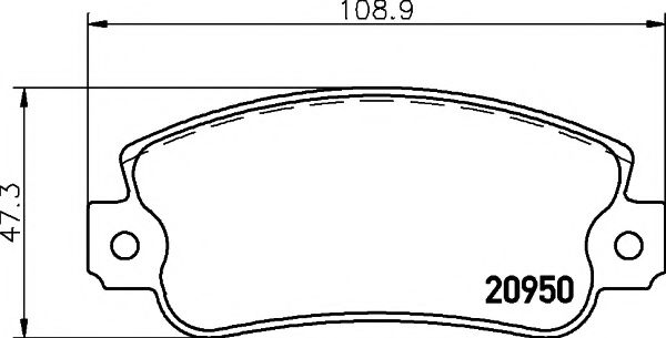 Тормозные колодки BEHR/HELLA 8DB 355 018-991