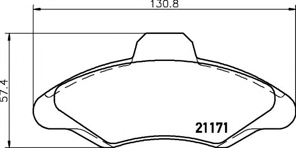 Тормозные колодки BEHR/HELLA 8DB 355 019-041