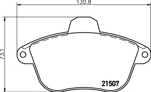 Тормозные колодки BEHR/HELLA 8DB 355 019-071