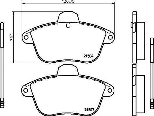Тормозные колодки BEHR/HELLA 8DB 355 019-081