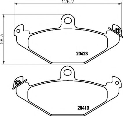 Тормозные колодки BEHR/HELLA 8DB 355 019-191