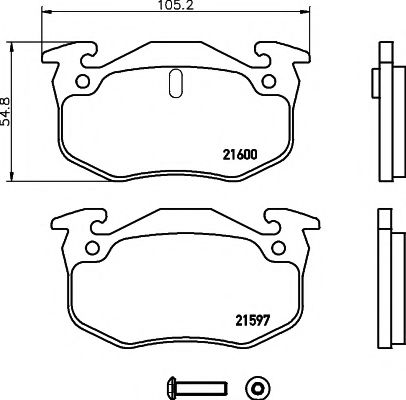 Тормозные колодки BEHR/HELLA 8DB 355 019-221