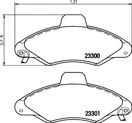 Тормозные колодки BEHR/HELLA 8DB 355 019-291
