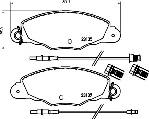 Тормозные колодки BEHR/HELLA 8DB 355 019-331
