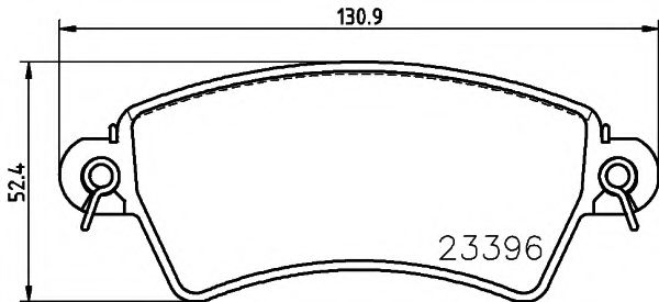 Тормозные колодки BEHR/HELLA 8DB 355 019-341