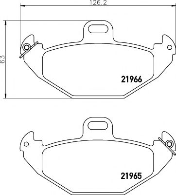 Тормозные колодки BEHR/HELLA 8DB 355 019-351