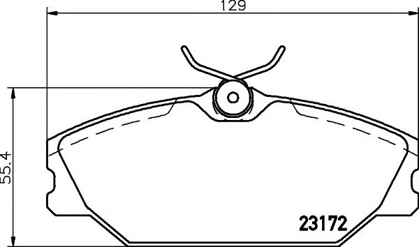 Тормозные колодки BEHR/HELLA 8DB 355 019-391