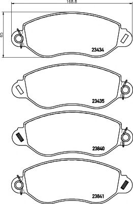 Тормозные колодки BEHR/HELLA 8DB 355 019-451