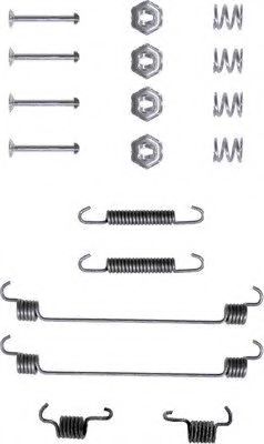 Ремкомплект барабанных колодок BEHR/HELLA 8DZ 355 200-091