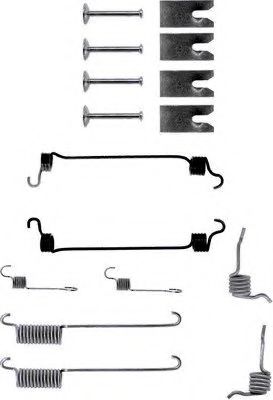 Ремкомплект барабанных колодок BEHR/HELLA 8DZ 355 200-391