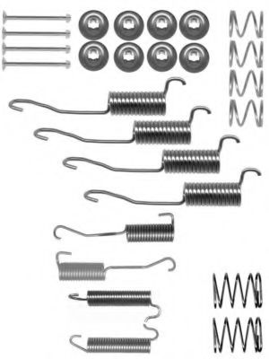 Ремкомплект барабанных колодок BEHR/HELLA 8DZ 355 200-501
