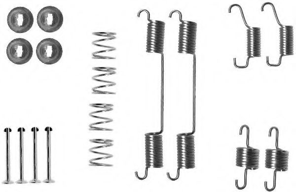 Ремкомплект барабанных колодок BEHR/HELLA 8DZ 355 200-711