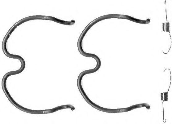 Ремкомплект барабанных колодок BEHR/HELLA 8DZ 355 200-761