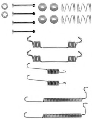 Ремкомплект барабанных колодок BEHR/HELLA 8DZ 355 200-811