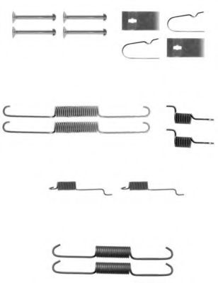Ремкомплект барабанных колодок BEHR/HELLA 8DZ 355 200-931