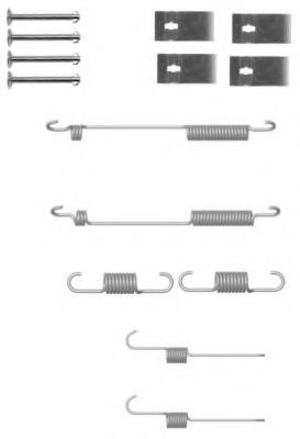 Ремкомплект барабанных колодок BEHR/HELLA 8DZ 355 200-941