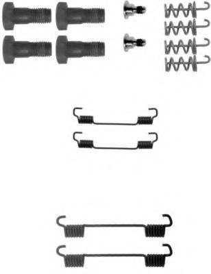 Ремкомплект барабанных колодок BEHR/HELLA 8DZ 355 201-741