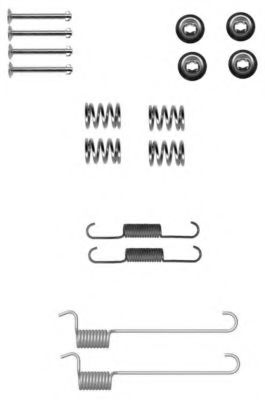 Ремкомплект барабанных колодок BEHR/HELLA 8DZ 355 201-881