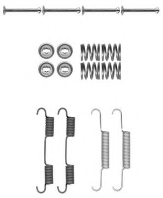 Ремкомплект барабанных колодок BEHR/HELLA 8DZ 355 202-071