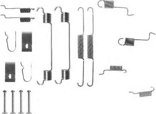 Ремкомплект барабанных колодок BEHR/HELLA 8DZ 355 201-061