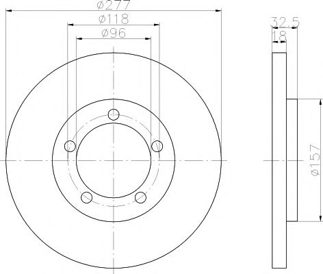 Тормозной диск BEHR/HELLA 8DD 355 108-681