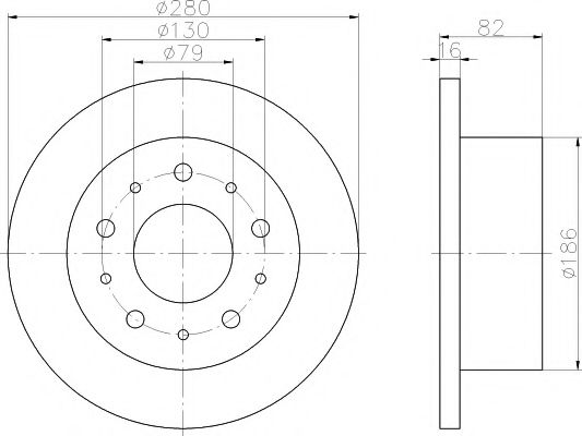 Тормозной диск BEHR/HELLA 8DD 355 108-981