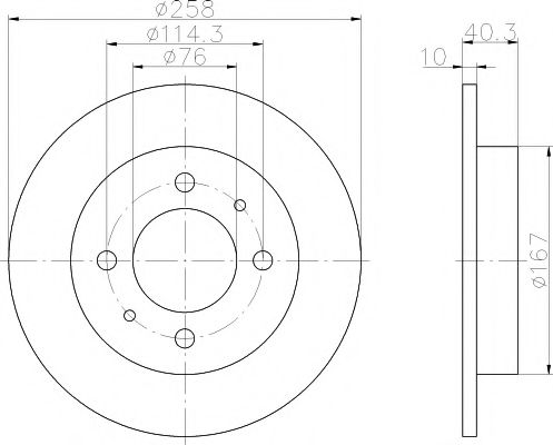 Тормозной диск BEHR/HELLA 8DD 355 118-111