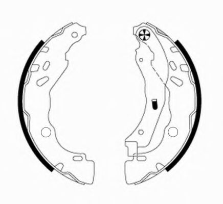 Тормозные колодки барабанные BEHR/HELLA 8DB 355 020-081