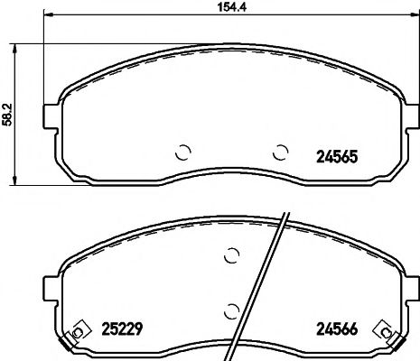 Тормозные колодки BEHR/HELLA 8DB 355 019-581