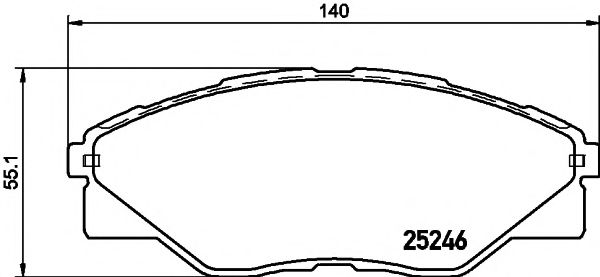 Тормозные колодки BEHR/HELLA 8DB 355 019-811