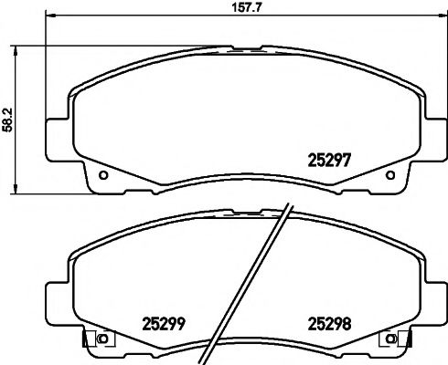 Тормозные колодки BEHR/HELLA 8DB 355 019-601