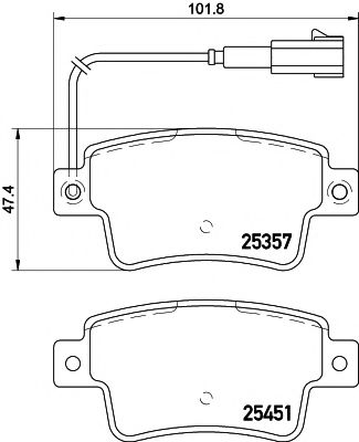 Тормозные колодки BEHR/HELLA 8DB 355 019-801