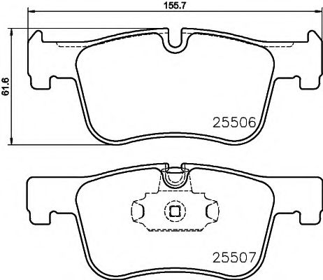 Тормозные колодки BEHR/HELLA 8DB 355 019-771