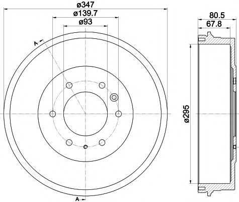 Тормозной барабан BEHR/HELLA 8DT 355 301-831