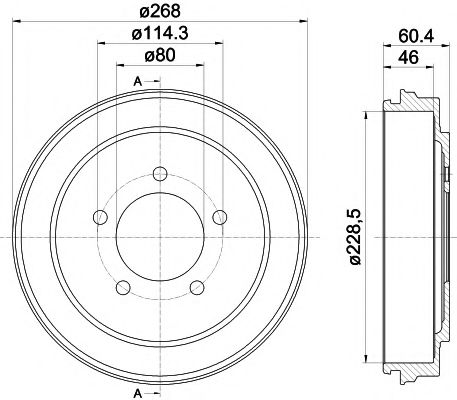 Тормозной барабан BEHR/HELLA 8DT 355 301-921