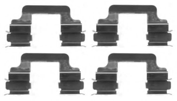 Скобы тормозных колодок BEHR/HELLA 8DZ 355 204-881