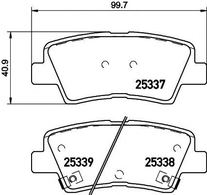 Тормозные колодки BEHR/HELLA 8DB 355 019-981