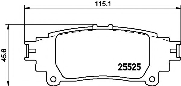 Тормозные колодки BEHR/HELLA 8DB 355 020-001