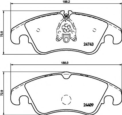 Тормозные колодки BEHR/HELLA 8DB 355 013-751