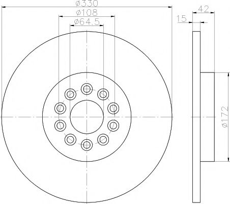 Тормозной диск BEHR/HELLA 8DD 355 116-711