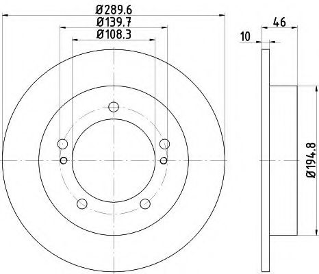 Тормозной диск BEHR/HELLA 8DD 355 117-941