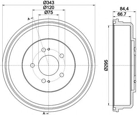 Тормозной барабан BEHR/HELLA 8DT 355 301-871